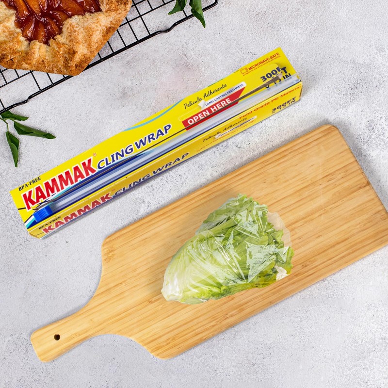 KAMMAK Plastic wrap with Slide Cutter 12 Inch X 300