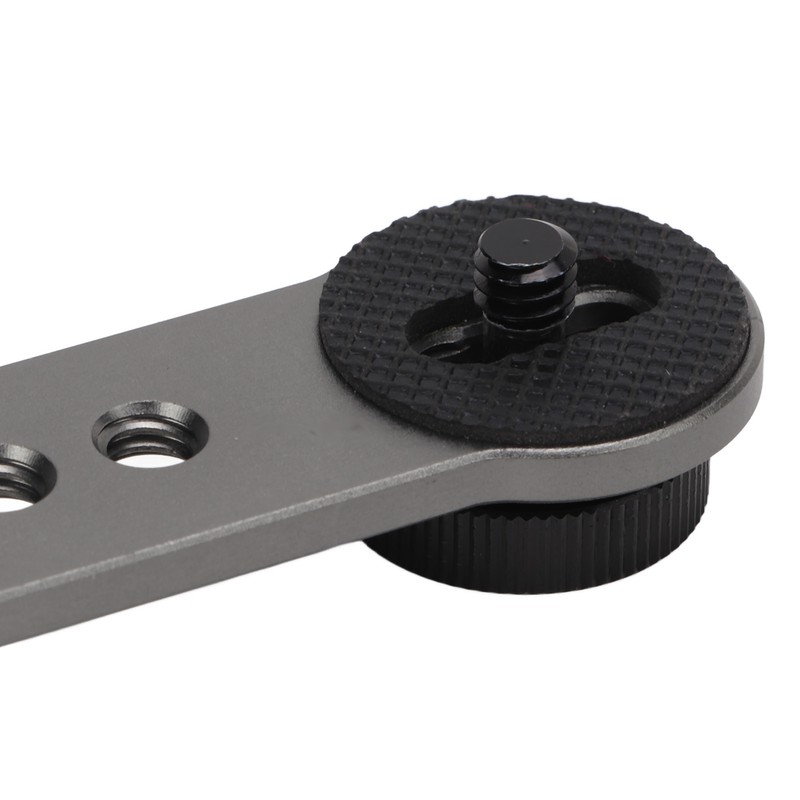 Triple Cold Shoe Extension Bracket Aluminium Alloy Microphone Stand Mount