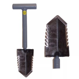 W.W. Manufacturing Co. Lesche Mini Sampson 18" T-Handle Shovel with Double Serrated Blade