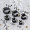 Qmcandy 8pcs Stainless Steel Gauges for Ear Tunnels Plugs with