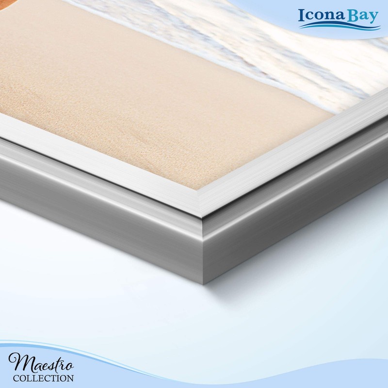 Icona Bay 8x10 Picture Frames Set (Silver, 12 Pack), Classy