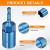 sourcing map Nut Driver 18mm Hex Drive Socket CR-V Steel