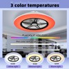 BAYSQUIRREL Alexa WiFi Low Profile Ceiling Fan with Light Flush