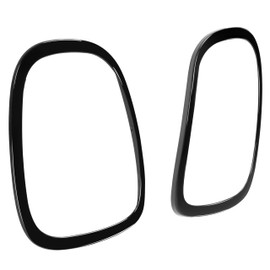 HECASA Tail Light Bezel Pair Compatible with 2014-2024 Mini Coopers F55 F56 F57 Models Replacement for MC2812101 MC2813101 Rear Lamp Trim Driver & Passenger Side Plastic(ABS) Painted Black