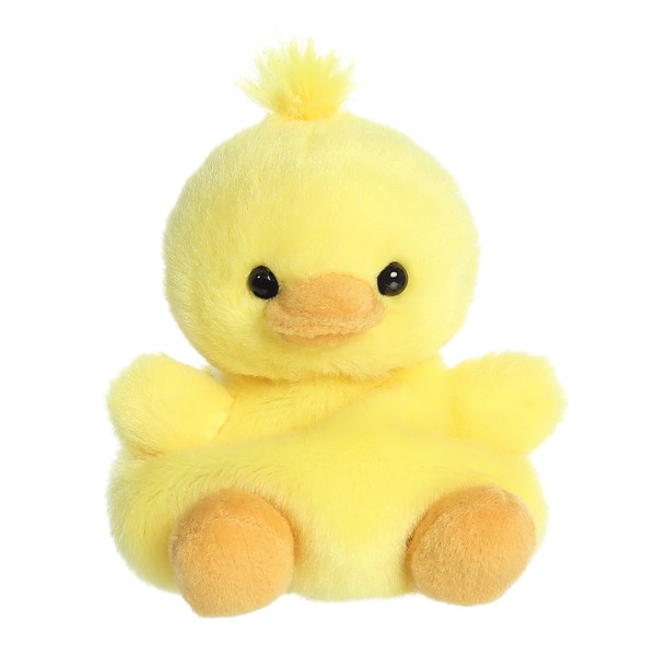 Aurora® Adorable Palm Pals™ Darling Duck Stuffed Animal - Pocket-Sized Fun - On-The-Go Play - Yellow 5 Inches