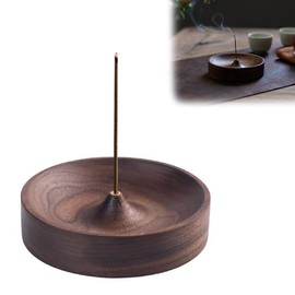 UrbanPulse Incense Stand, Wooden Incense Stand, No Spills, Small Incense Burner, Healing, Yoga, Meditation, Purifying, Buddhist Altar, Incense Burner, Incense Plate, Incense Holder, Interior