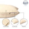 Encasa Homes Chenille Cushion Covers 2 pcs Set - Natural