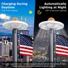 PHITRIC Flag Pole Light Solar Powered, 136 LED Flag Pole