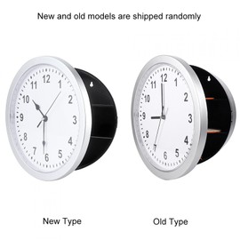 TOPINCN Safe Clock, Hidden Secret Wall Clock Safe Container Box Casual Clock for Money Hiding Jewellery Valuables Cash Storage 25 x 7 cm