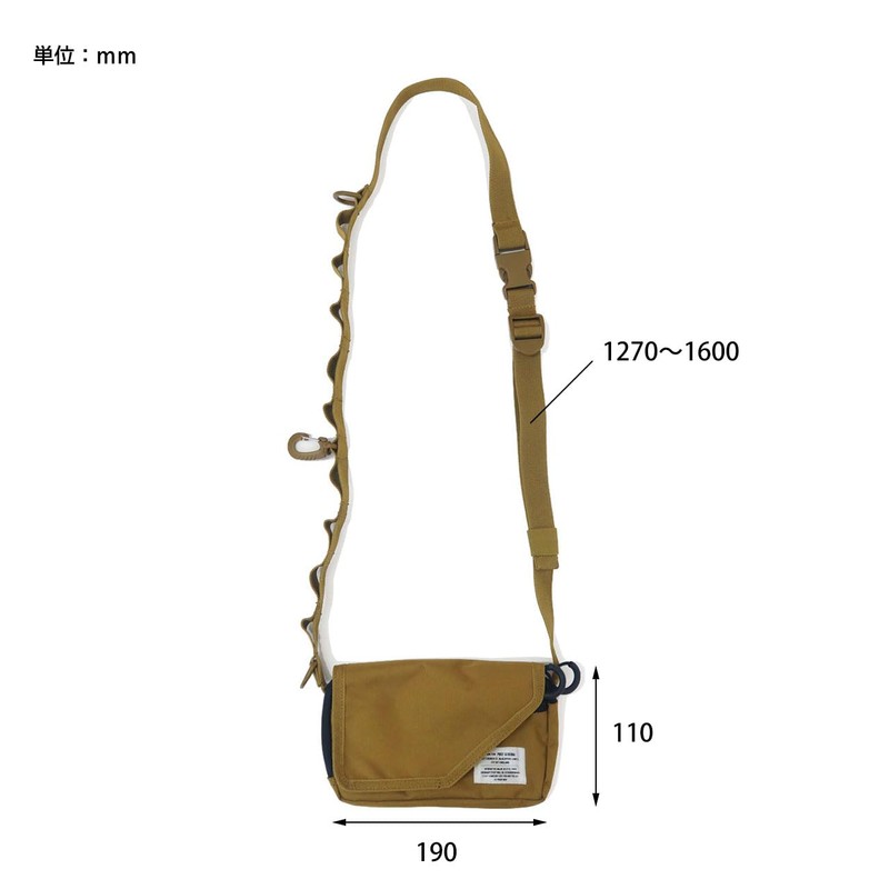 POST GENERAL 982340009 Post General Sling Wallet Pouch, Coyote Beige