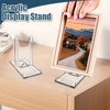 Bonsicoky 6 Pack Adjustable Clear Acrylic Book Display Stands
