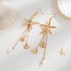 Gold Starfish Earrings for Women Summer Beach Starfish Earrings Summer
