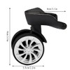 Zerone Travel Luggage, 2 Pieces Swivel Castors for Luggage, Wheel