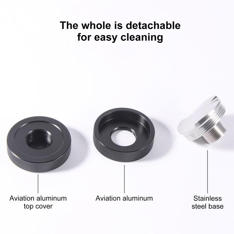 Black Coffee Tamper Stainless Steel Dual Head Coffee Distributor for