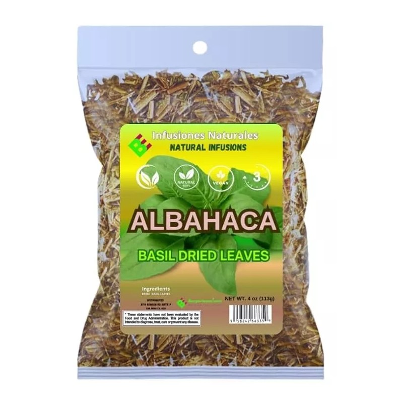 B-Experts Store Albahaca Seca para Té y Condimento (Dried Basil