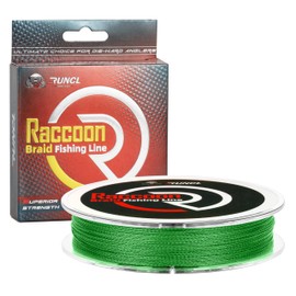 RUNCL Upgraded Braided Fishing Line, Colorfast Fishing Line Braid for Bass, Trout, Crappie, Ultra Strong Braid for Saltwater Freshwater, Abrasion Resistant, Zero Stretch, 6-80lb, 150/300/500/1000Yds