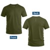 Zengjo Workout T Shirts for Men Quick Dry(Army Green,XL)