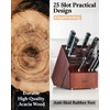 Cooks Standard Acacia wood Knife Block Holder without Knives, 25