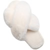 LZLER Women’s Cross Band Slippers, Soft Plush Fleece Lightweight Non