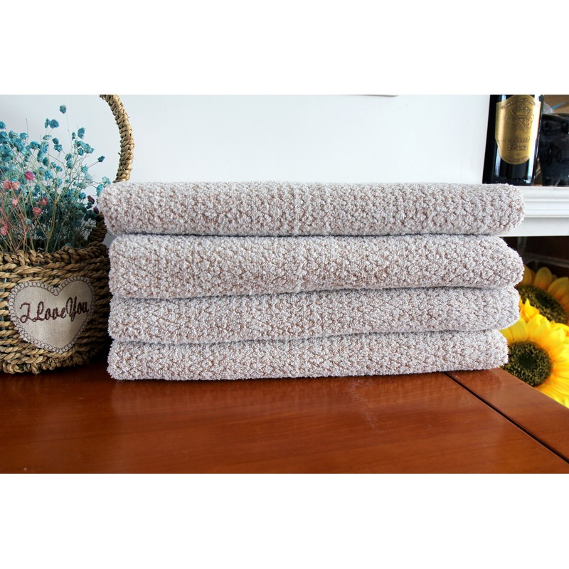 Everplush Diamond Jacquard Bath Sheet 2 Pack in Brown