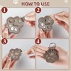 4 Pcs Dog Fur Storage Keychain, Dog Hair Collector Keychain