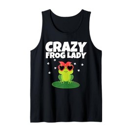 Cute Frog Design For Women Girls Teens Frog Amphibian Lover Tank Top