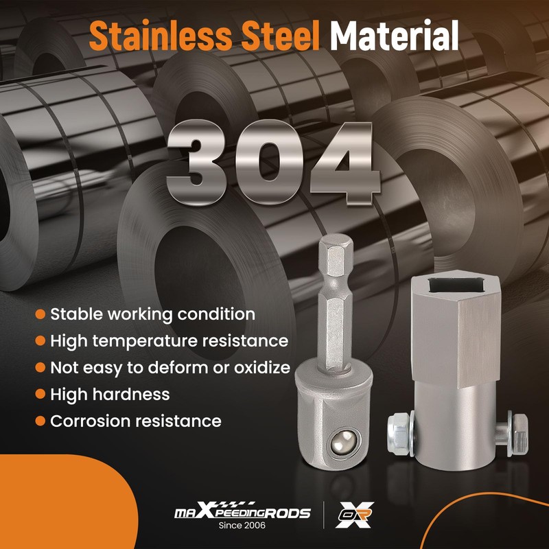 maXpeedingrods Trailer Jack Electric Drill Adapter with 1/2 Inch Socket