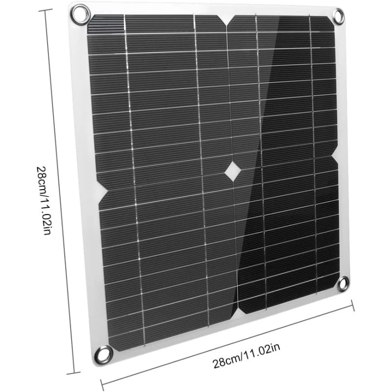 Unbranded 12V Solar Panel Set: 100A Controller, Cable – For