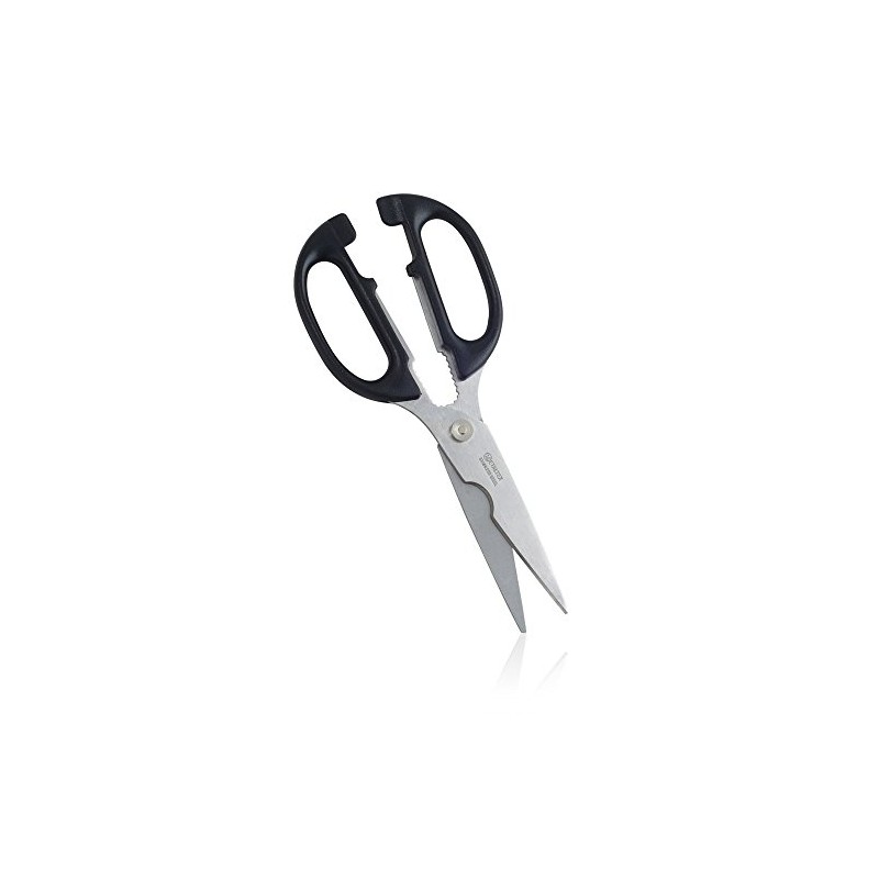 Metaltex 232210 Kitchen Scissors, Black/Silver