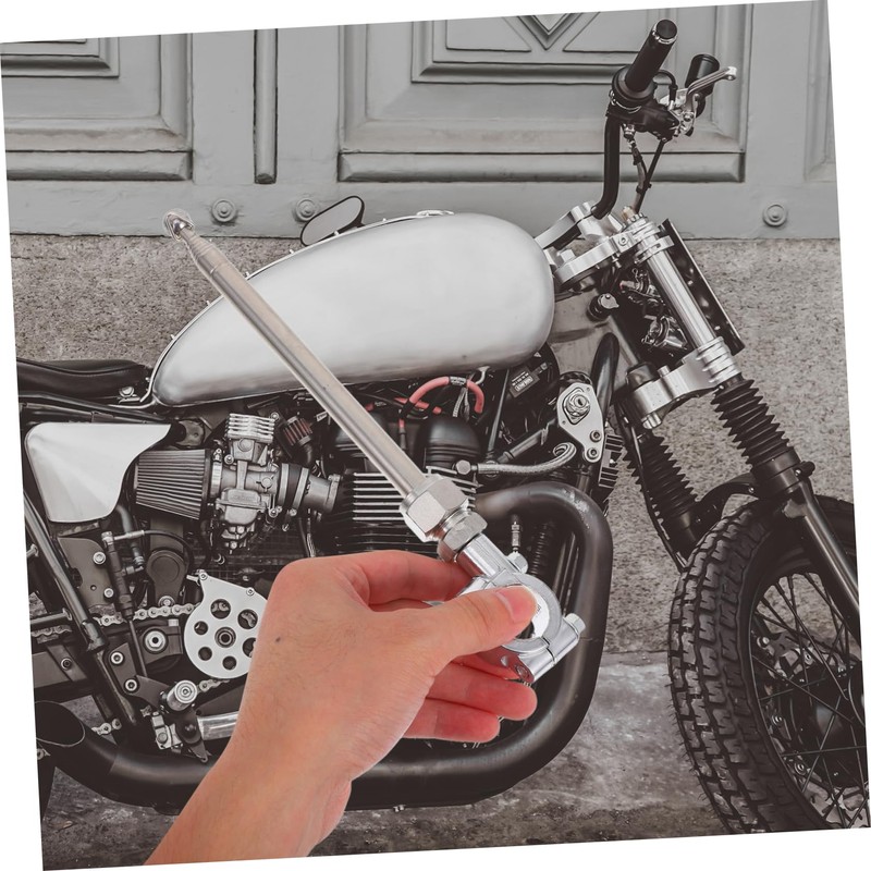 Mipcase Motorcycle Flagpole Active Antenna Telescopic Antenna Flag Pole for