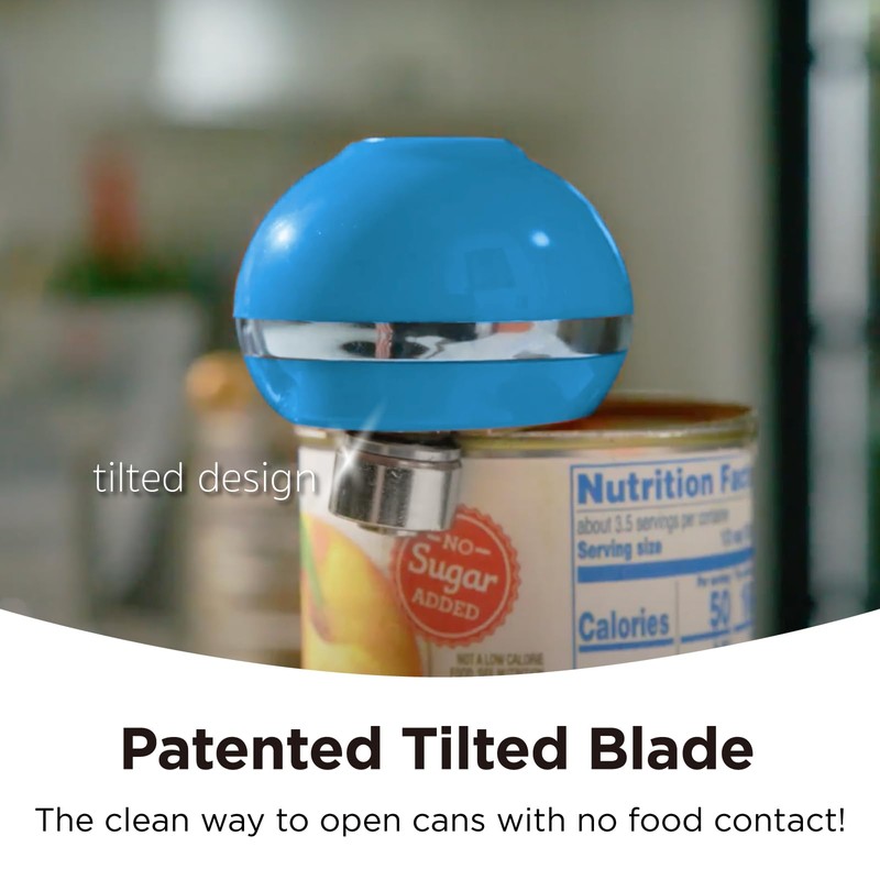 Kitchen Mama Mini Electric Can Opener Smooth Edge: Opens Can