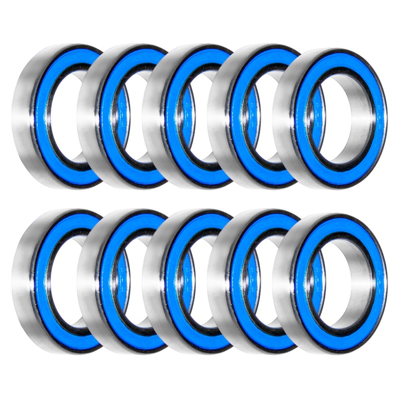 15x24x5mm | 6802-2RS (10 Rubber Sealed Bearings)