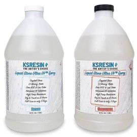Liquid Stone Ultra UV | 1 Gallon Kit (Combined) | UV Resistant Coating Epoxy Resin