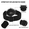 BISONSTRAP Stretchy Nylon Watch Strap, Adjustable Buckle Loop Straps, Quick