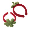 PACKOVE 2pcs Cute Strawberry Headband Soft Makeup Hairband for Comfortable