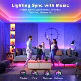 GIDEALED 24V RGB Smart IC COB LED Strip Light 16.4ft Kit,Flexible COB RGB LED Light Strip Addressable,Support Bluetooth APP & IR Remote Control,16 Millions RGB Dream Colors Music Sync Color Changing