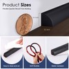 Flexible Quarter Round Molding, 118 Inch Peel and Stick Rubber