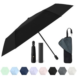 Angels Closet, 2024 Version Folding Umbrella, Auto Open & Close, Lightweight, 7.8 oz (220 g), Durable, For Both Sunny and Rainy Weather, 100% UV Protection, Fully Blackout, Windproof, Waterproof,