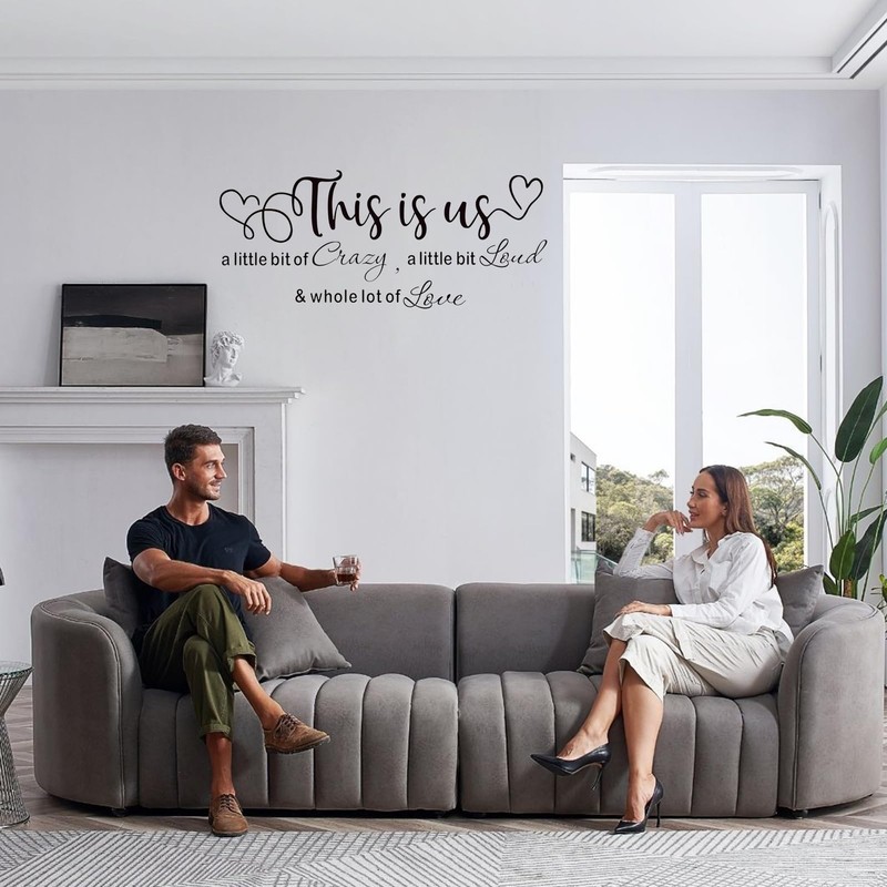 This is Us Crazy Loud Love Wall Stickers for Living