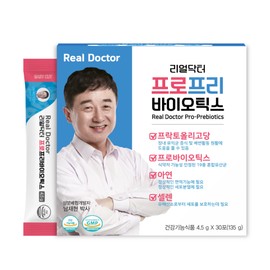 Real Doctor Pro-Prebiotics Whole Family Lactobacillus Lactobacillus Gasseri Zinc Selenium 30 Packets, 1 Piece / 리얼닥터 프로프리바이오틱스 온가족 유산균 락토바실러스 가세리 아연 셀렌 30포, 1개