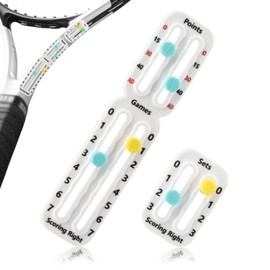 Tennis Score Keeper for Racket, Small Score Counter for Tennis, Easily Mounted Point Tracker for Recording Points, Bonded with Strong Adhesive Without Falling Off