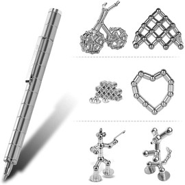 Fidget Pen - Gift for Teenager Boys Girls 8 9 10 11 12 13 14 15 Years Old Fidget Anxiety Relief Fidget Toy (silver)