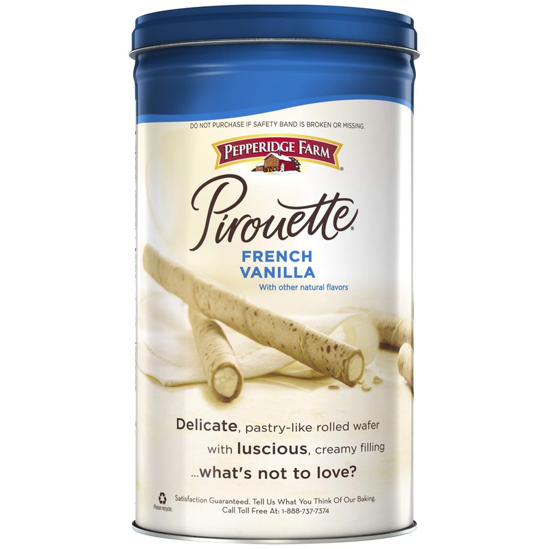 Pepperidge Farm Crème Filled Pirouette French Vanilla Rolled Wafers 13.5-ounce