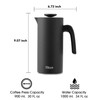 Tiken French Press Coffee Maker Stainless Steel Double-wall Vacuum Insulated