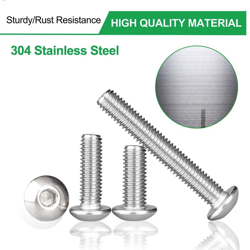 Foliv 570 Pieces Stainless Steel M3 Screws and Nuts Assortment