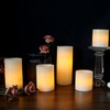 Eldnacele LED Flameless Flickering Candles Optical Fiber Wick with 10-Key