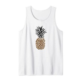 Cute Leopard Print Pineapple vintage retro pattern Tank Top