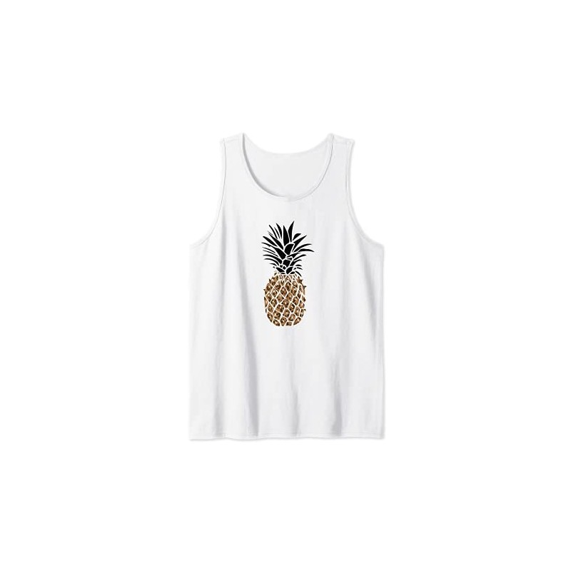 Cute Leopard Print Pineapple vintage retro pattern Tank Top