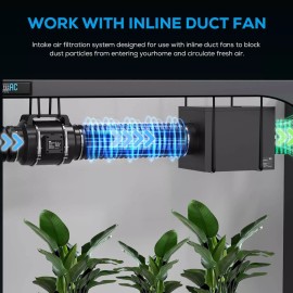 AITECAC Filter Box 10'' Efficient Box Fan Filter Duct Filter Box HVAC Filter Box