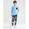 mksodopy Boys Clothes,Boy outfits 2-Piece Camouflage Short-Sleeved T-shirt Camouflage Pant